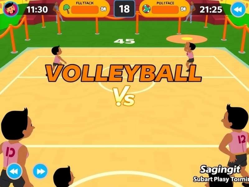 Motu Patlu Volleyball Match Game Screenshot